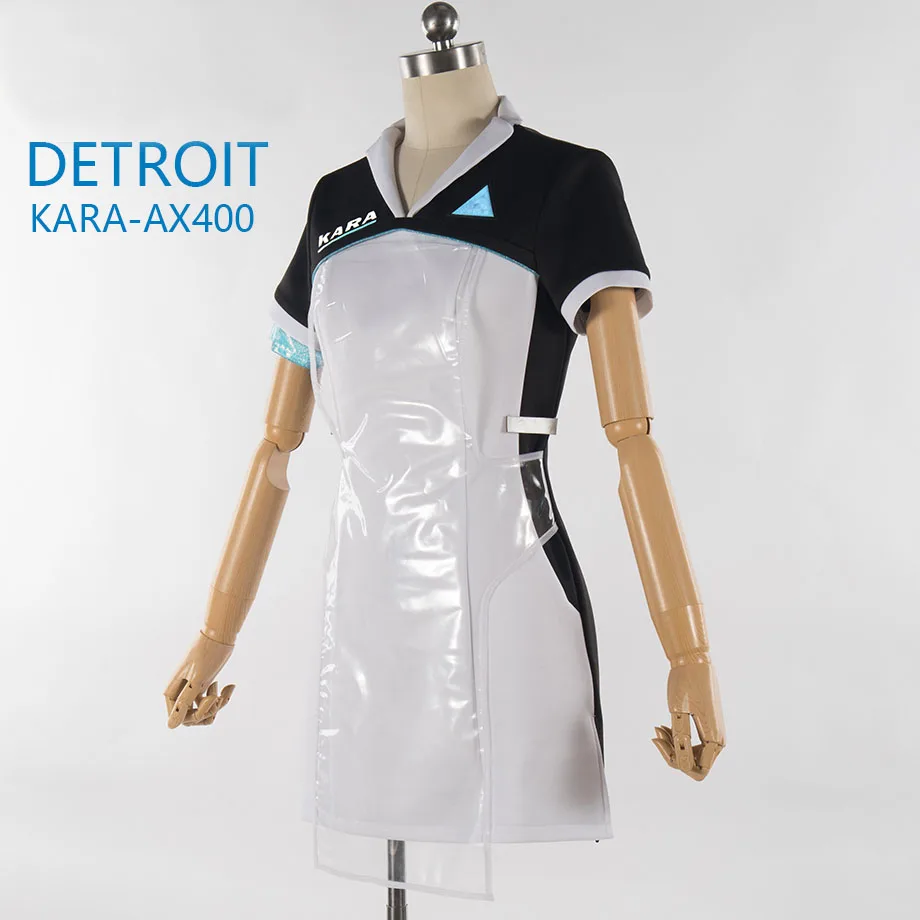 

Game Detroit: Become Human KARA Cosplay Costume Code AX400 Agent Outfit Girls Cute Dress Halloween Carnival Uniforms Custom Made