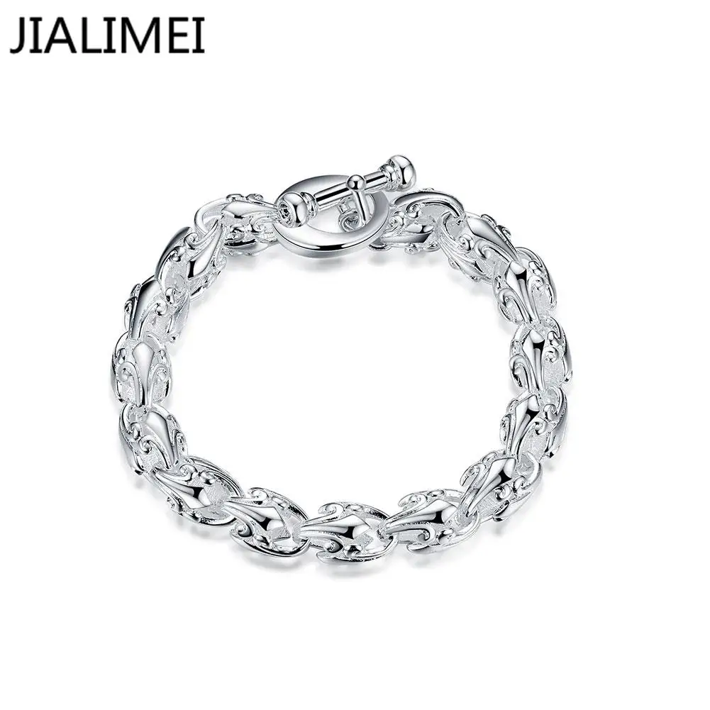 Последний женский шикарный дизайн браслет серебряный браслет завод 925 ювелирные изделия оптом женские ювелирные изделия H489
