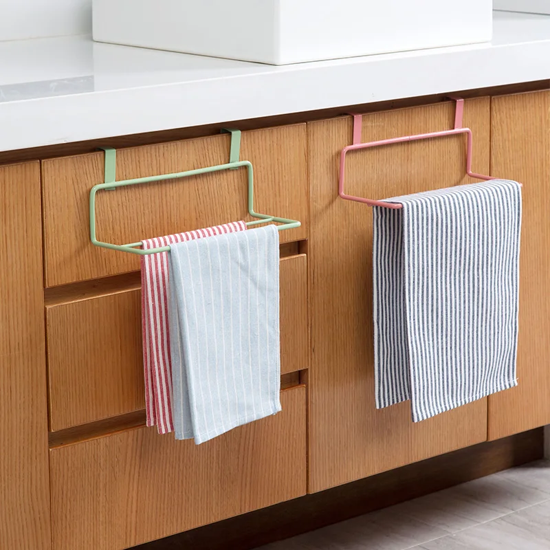 LIYIMENG Towel Rack Hanging Holder Organizer Bathroom Kitchen Door Behind Cupboard HangerB12
