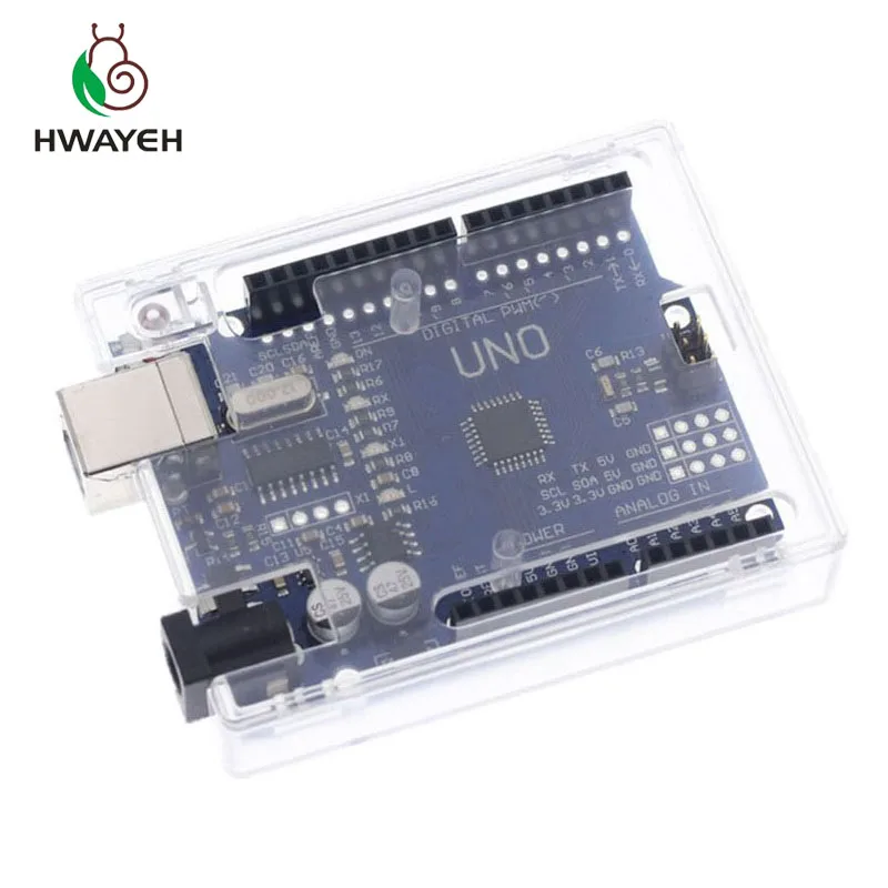

Uno R3 Case Enclosure Transparent Acrylic Box Clear Cover Compatible for arduino UNO R3
