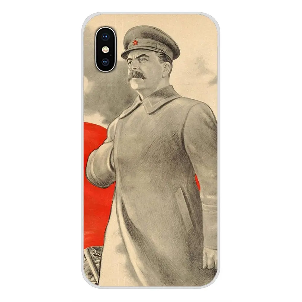 Винтажный русский Сталин СССР для Apple iPhone X XR XS MAX 4 4S 5 5S 5C SE 6 6 S 7 8 Plus ipod touch 5 6 силиконовый чехол для телефона - Цвет: images 9