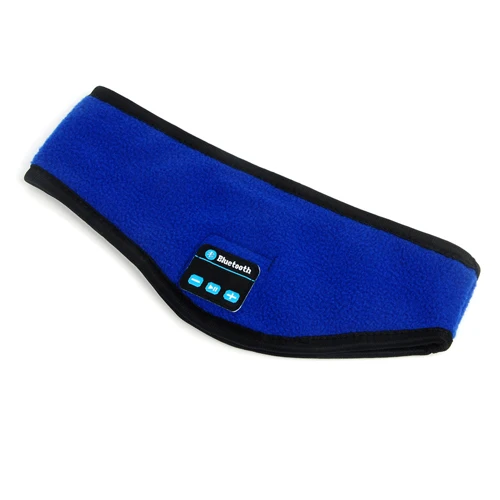JINSERTA спортивные наушники беспроводные Bluetooth музыка бег повязка наушники Спящая маска Hands-free встроенные громкоговорители и микрофон - Цвет: Blue