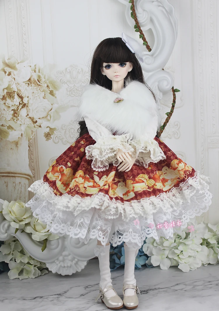 Модное платье для куклы bjd 1/6, 1/3, 1/4 bjd DIY аксессуары для куклы bjd игрушки подарок для детей