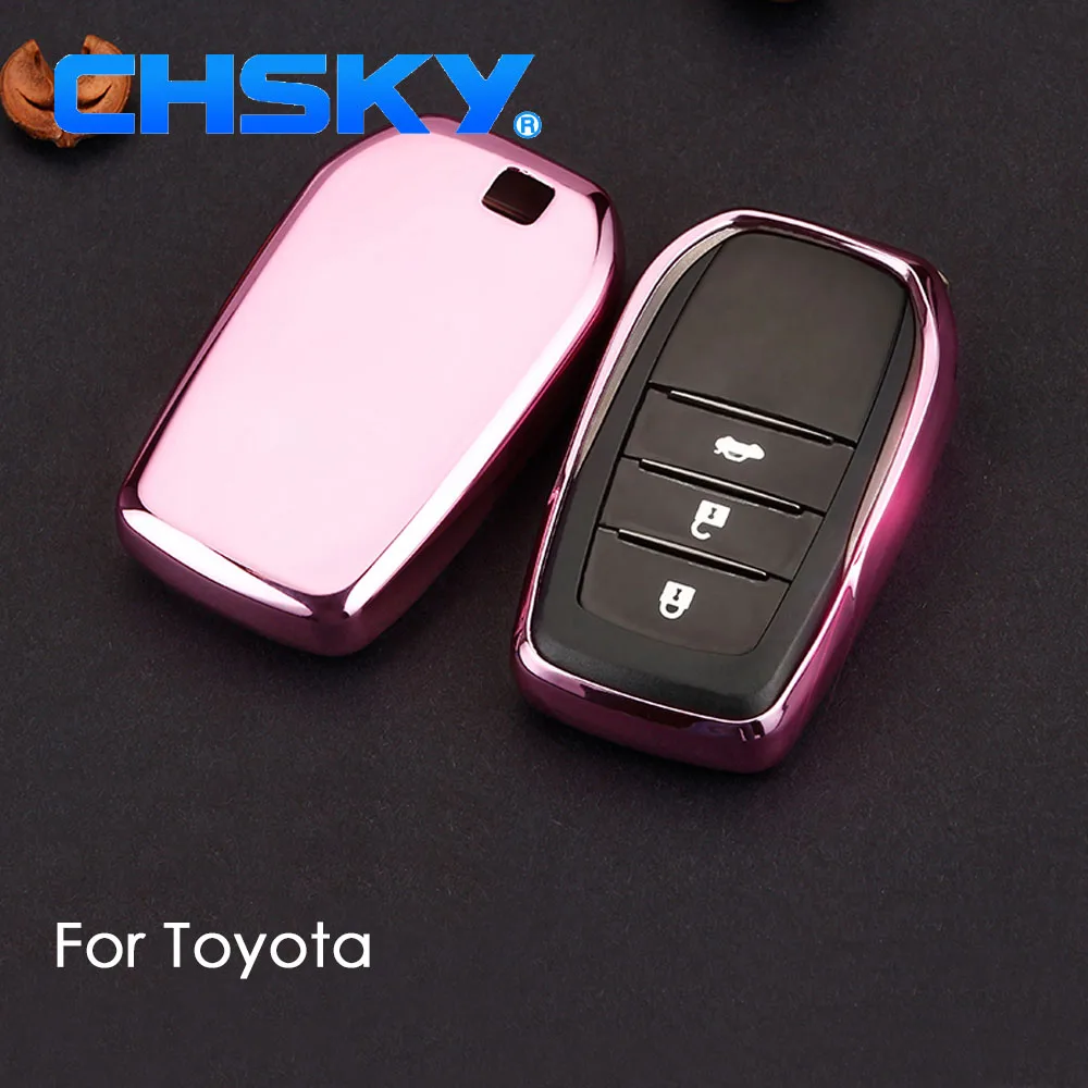 Чехол для автомобильного ключа CHSKY чехол из ТПУ Toyota C HR RAV4 Land Cruiser 200 Avensis Auris Corolla Prius