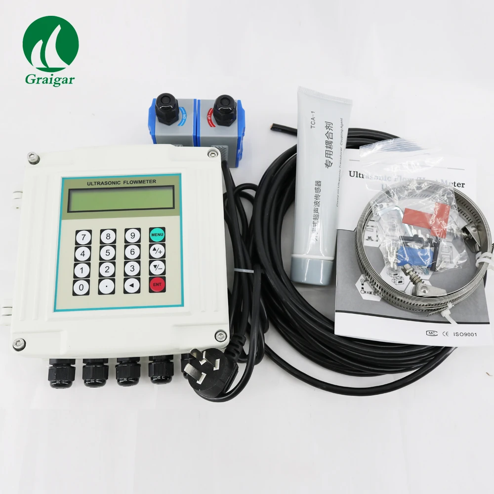 

Fixed Type Ultrasonic Flowmeter Digital Flow Meter TUF-2000SW +TM-1 DN50~DN700mm Wall-mounted Type