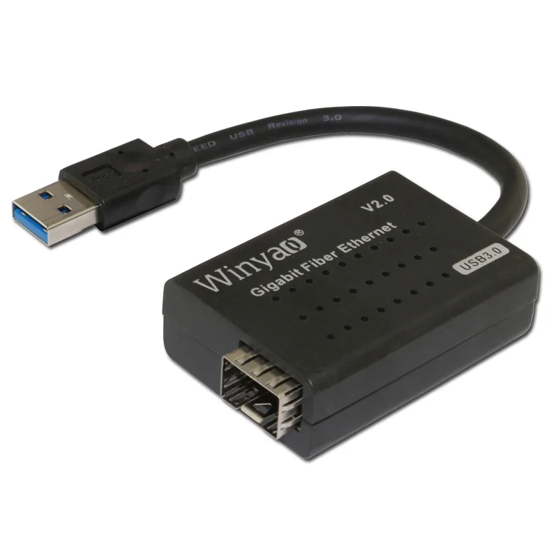 Andylies Tarjeta de Red de Servidor de Fibra Gigabit USB 3.0 1000M Adaptador Ethernet SFP USB RTL8153 para Office Home