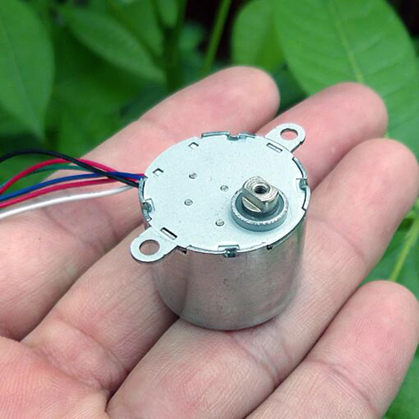 24BYJ DC 5V шаговый двигатель 2 фаза 6 проводов механизм угол двигателя: 5 625|Шаговый