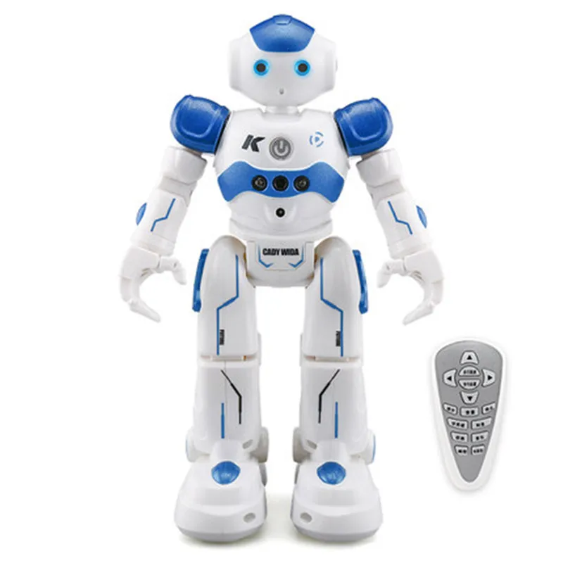 Радиоуправляемый робот интеллектуальное Программирование дистанционное управление робот игрушка Biped Гуманоид робот для детей подарок на день рождения умный робот собака домашнее животное - Цвет: Blue
