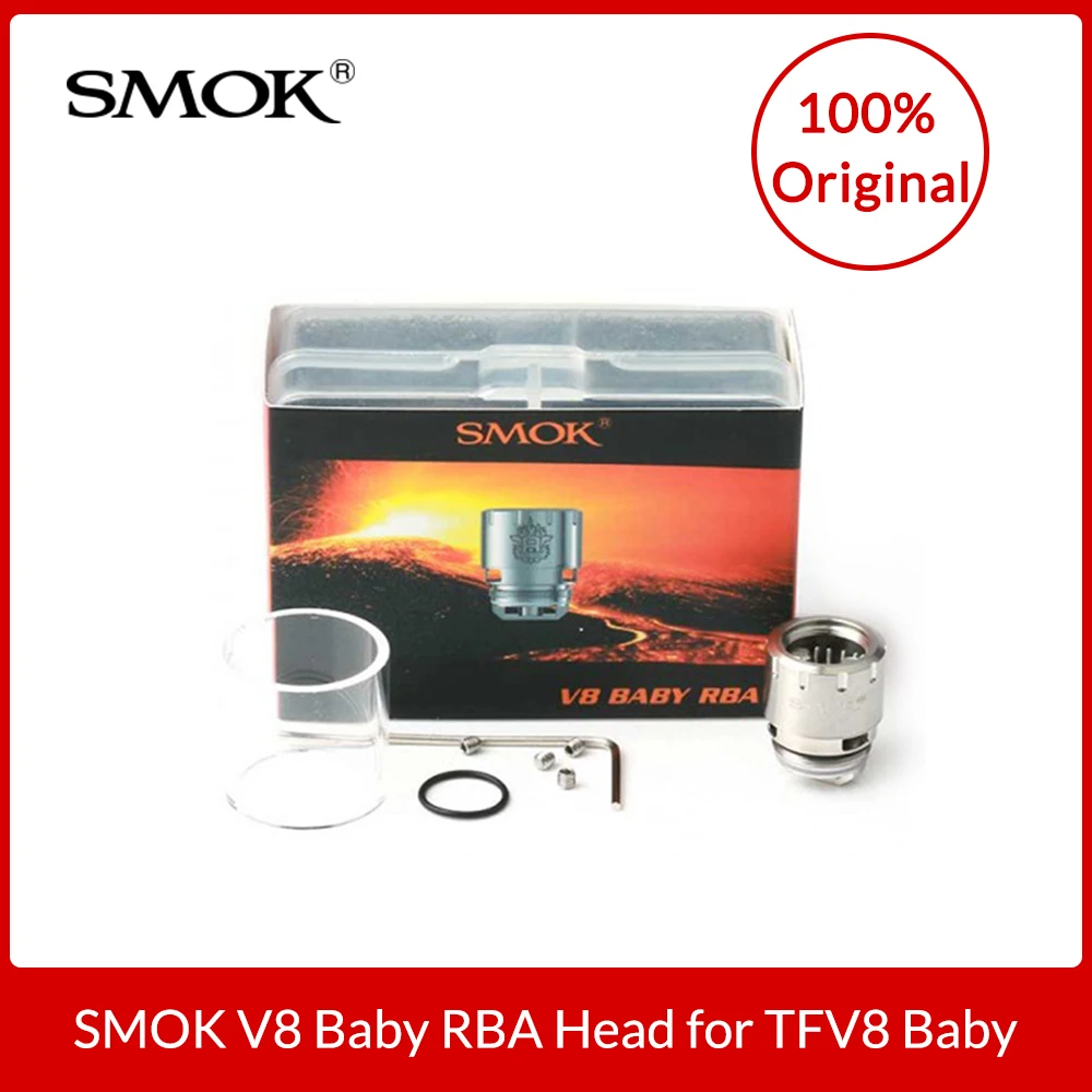 Original Smok TFV8 Baby Beast RBA Head (Rebuildable Atomizer Head) for SMOK TFV8 Baby Beast and Big Baby Beast