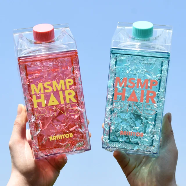 

Ceative 400ml Double Layer Plastic Straw Mug leak-Proof Ice Cream Drink Kids Cup Coffee Tea Milk Water Bottle BPA Free