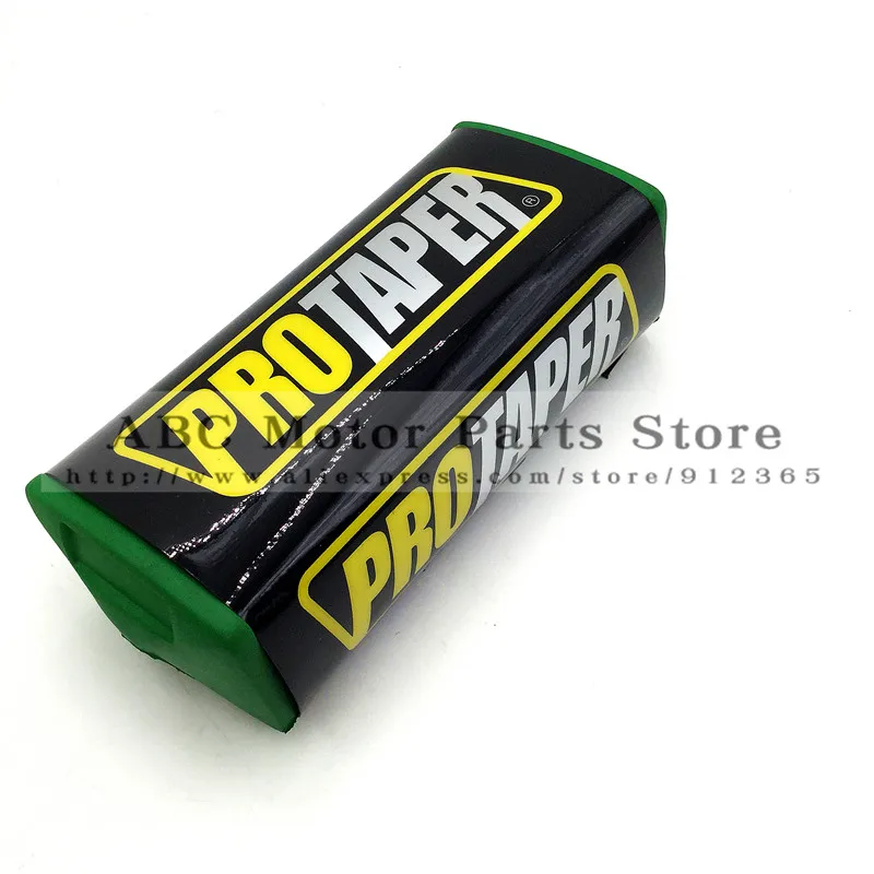 1-1/" квадратный руль для мотокросса PROTAPER Fat BAR MX ATV Dirt Bike руль Pad - Цвет: Black-Gn