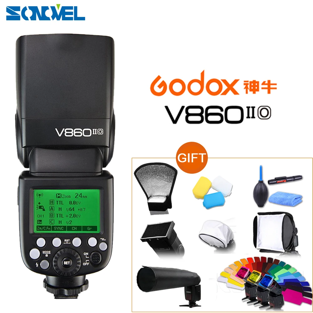 Godox Ving 1/8000 TTL HSS литий ионный аккумулятор Вспышка Speedlite для Panasonic V860II O G9 G85 FZ300 GH2 GH3 GH4