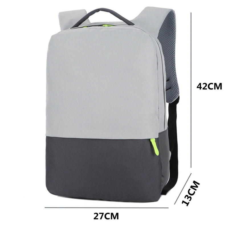 Waterproof Men's 15 inch laptop backpack computer male school backpacks rucksacks leisure for teenage mochila Escolar Gray Bag
