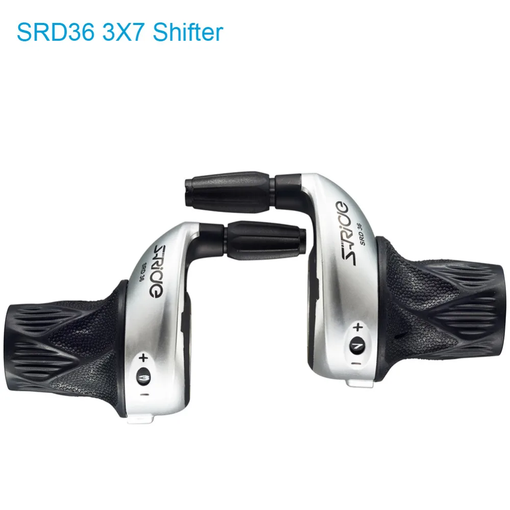 S-Ride MTB велосипед 3x7 скоростной поворотный переключатель левый и правый поворотный рычаг переключения передач велосипедный пружинный переключатель подходит для Shimano SL-RS25 - Цвет: Silver 3X7 Shifter