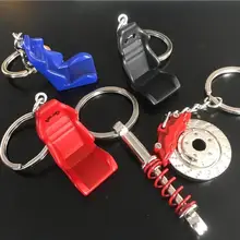 1 шт. цинковый металлический сплав авто металлический мини-сиденье брелок для ключей автомобильные аксессуары кресло брелок