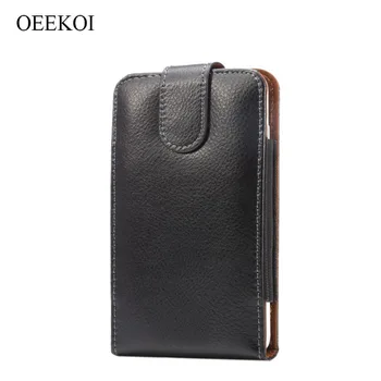 

Genuine Leather Belt Clip Lichee Pattern Vertical Pouch Cover Case for Overmax Vertis 4501 You/Vertis 4510 Expi/Vertis Expi 1.2