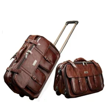 Bolso de mano de cuero para hombre, Maleta vintage de negocios
