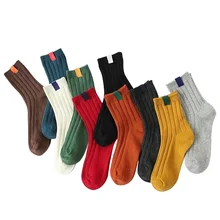 1 пара теплых женских носков полосатые 3D носки осенне-зимние стильные Рождественские Зимние носки для женщин женские счастливые носки Calcetines Meias