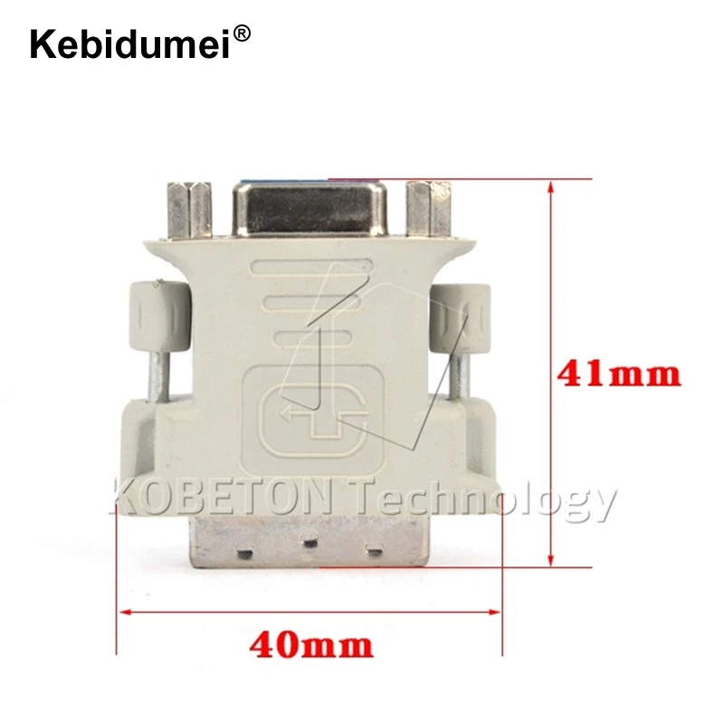 Kebidumei Горячие DVI 24+ 5 мужчин вставной конвертер для VGA для переходника DVI VGA адаптер конвертер