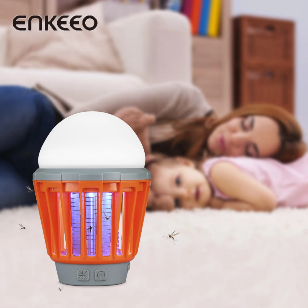 

Enkeeo Mosquito Zapper Lamp Lantern Killer Electronic Multi-Functional Outdoor Camping Pest Repeller Repellent Rechargeable
