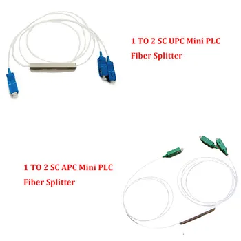 

10 Pieces FTTH 1 X 2 SC APC/UPC Mini PLC Fiber Optical Splitter 0.9mm1 To 2 SM Single Mode for SC Adapter