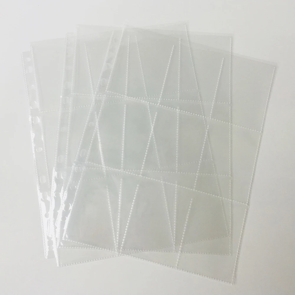 100 Pages Choice, 9-Pocket Clear Series Card Page Protector for Standard Size Cards