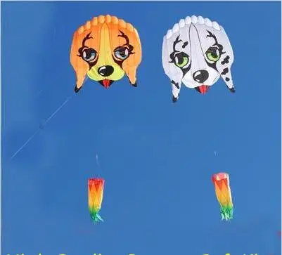   2.5m lovely dog soft kite ripstop nylon fabric kite weifang large kite wheel walk in sky animal kite