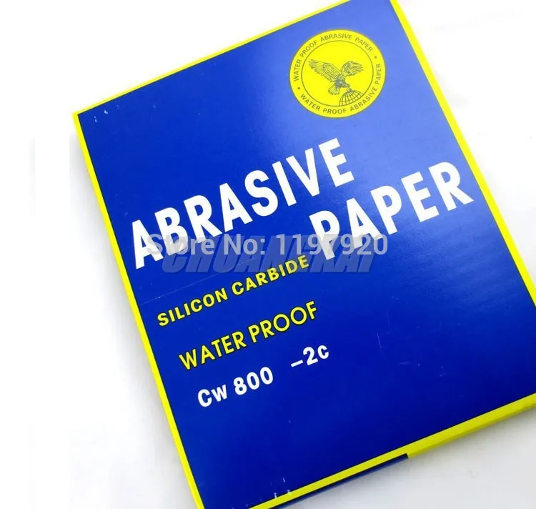 10pcs 2000 Grit Abrasive Sandpaper Dry Wet Waterproof Polishing Sand Paper