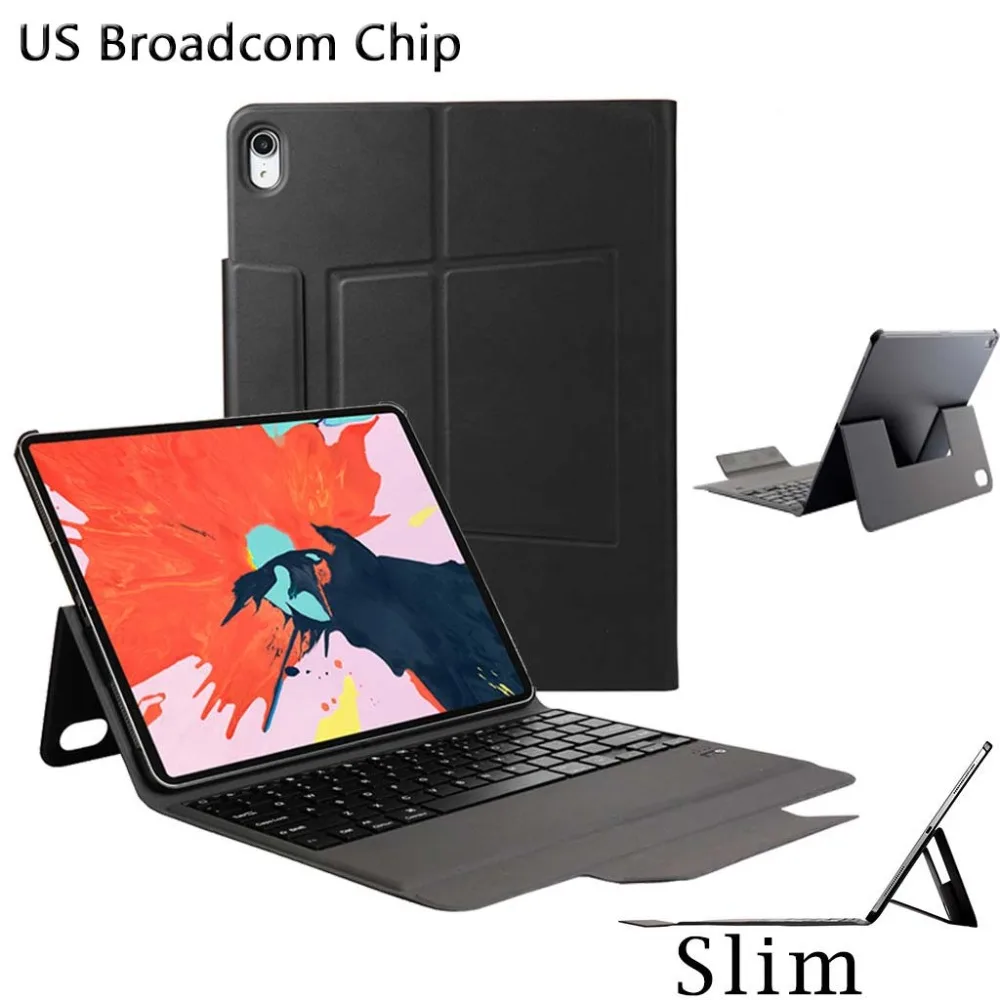 Чехол с клавиатурой для iPad pro 12 9 2018 3rd Gen/11/9 7-легкий цельный Bluetooth клавиатура Coque