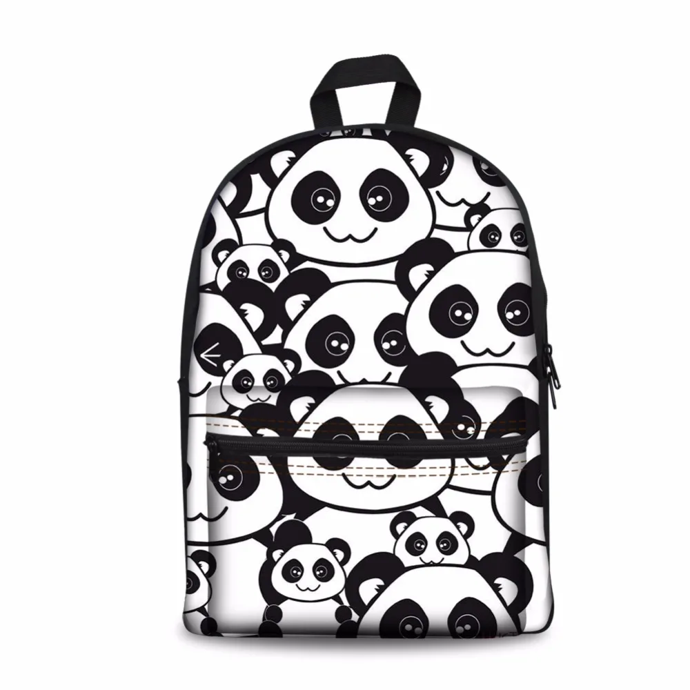 #*Cheap Noisydesigns Canvas Schoolbag Children Girls Backpack Bag Cute Cartoon Panda Printing Boys Women Double Shoulder Casual Book Bag