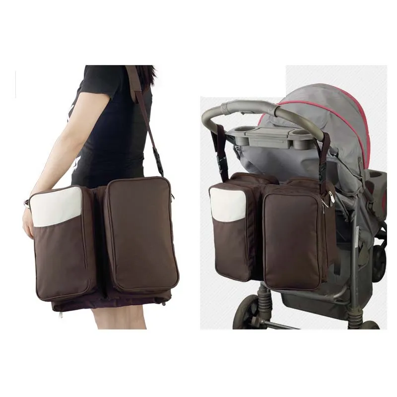 

Multi-function Mummy bag maternal and child package portable mobile folding travel bed pregnant woman crib baby stroller storage
