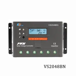 Контроллер заряда солнечной батареи VS2048BN 20A 12 V 24 V 36 V 48 V PWM видозвезда программируемые регуляторы зарядного устройства поддержка MT50 wifi Bluetooth