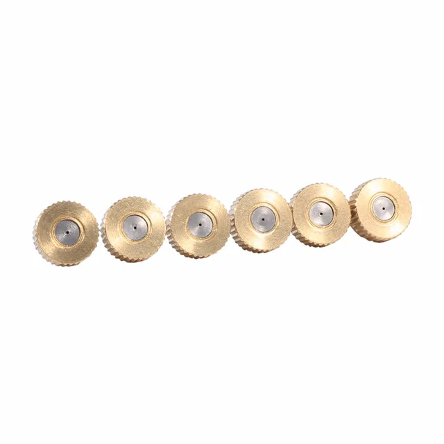 20pcs Brass Misting Nozzles Cooling System 0.4 mm 10/24 design Water Sprinklers Irrigation Fitting for watering Garden