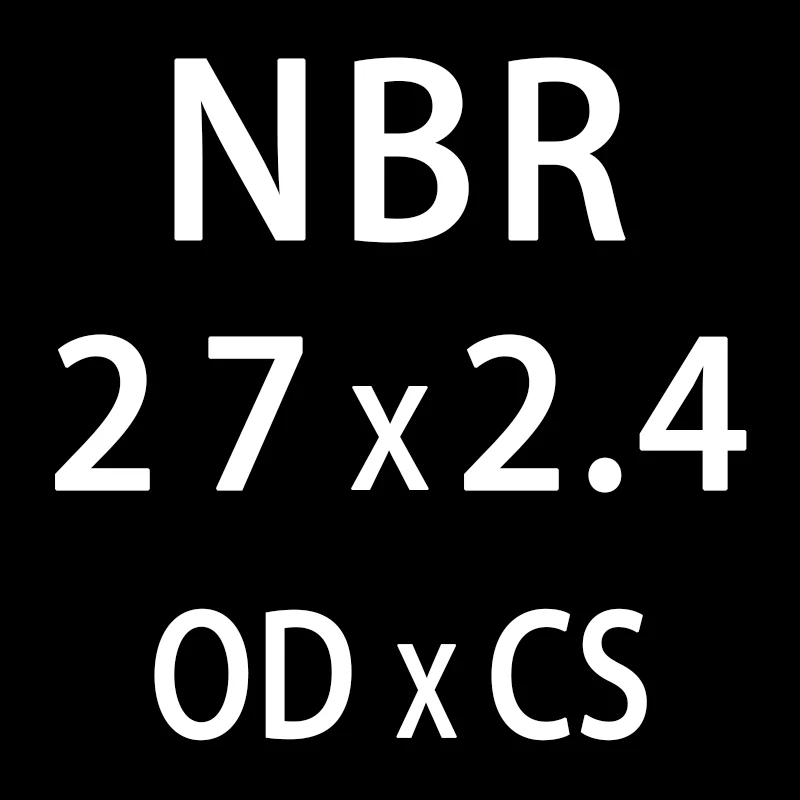 20 шт./лот резиновым кольцом черный NBR уплотнительное кольцо 2,4 мм Толщина OD21/22/23/24/25/26/27/28/29/30 мм-хомут с круглым воротником для мальчиков и девочек уплотнение шайба - Цвет: OD27mm