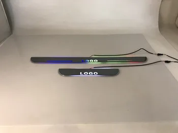 eOsuns led door scuff light for BMW X5 F15 X6 F16 colors changably with wireless switch and voice control,plate door sill eOsuns led door scuff light for BMW X5 F15 X6 F16 colors changably with wireless switch and voice control,plate door sill