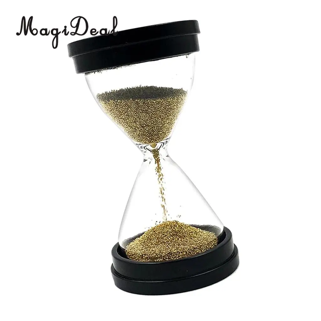 MagiDeal 30 Seconds Clear Sand Timer Hourglass Clock Kitchen Cooking Eggs Yoga Kids Games -Gold Sands