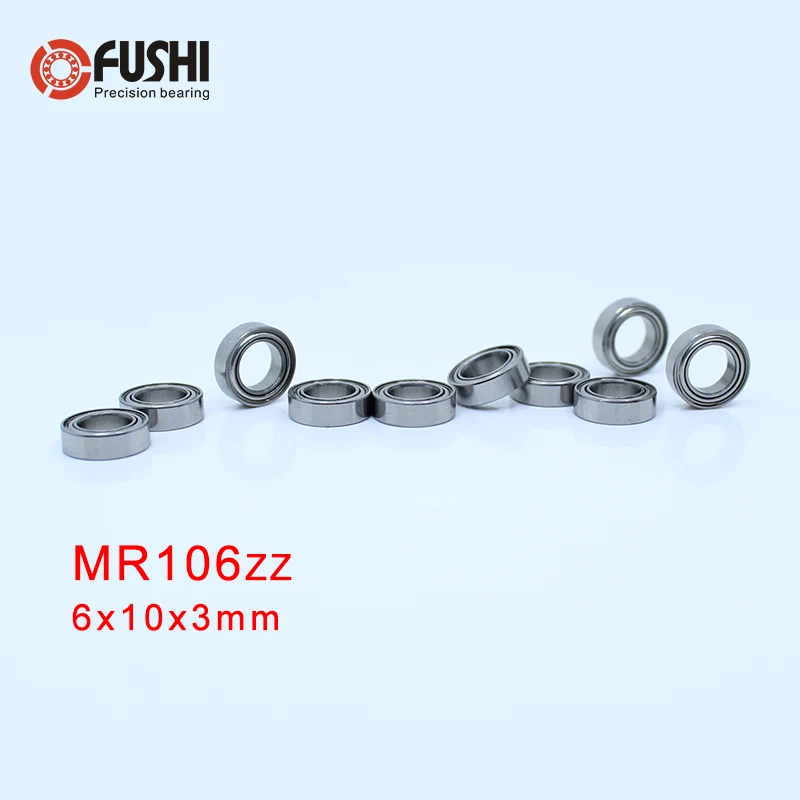 

MR106ZZ Bearing ABEC-5 (10PCS) 6*10*3 mm Miniature MR106Z Ball Bearings MR106 ZZ L1060ZZ