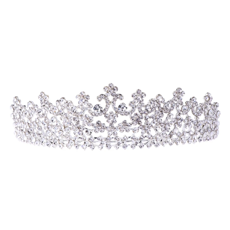 

JAVRICK Wedding Bridal Rhinestone Hair Headband Crown Tiara Prom Pageant Engagement Gift