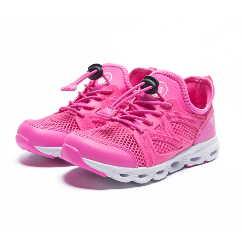 CAMKIDS Girls Sneaker Kids Shoes Breathable Elastic Band Growing Baby Shoes Solid Toddler