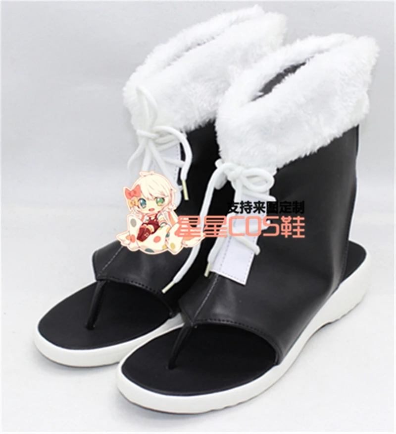 

BRAVE10 Yuri Kamanosuke Daily Black Halloween Cosplay Shoes Boots X002