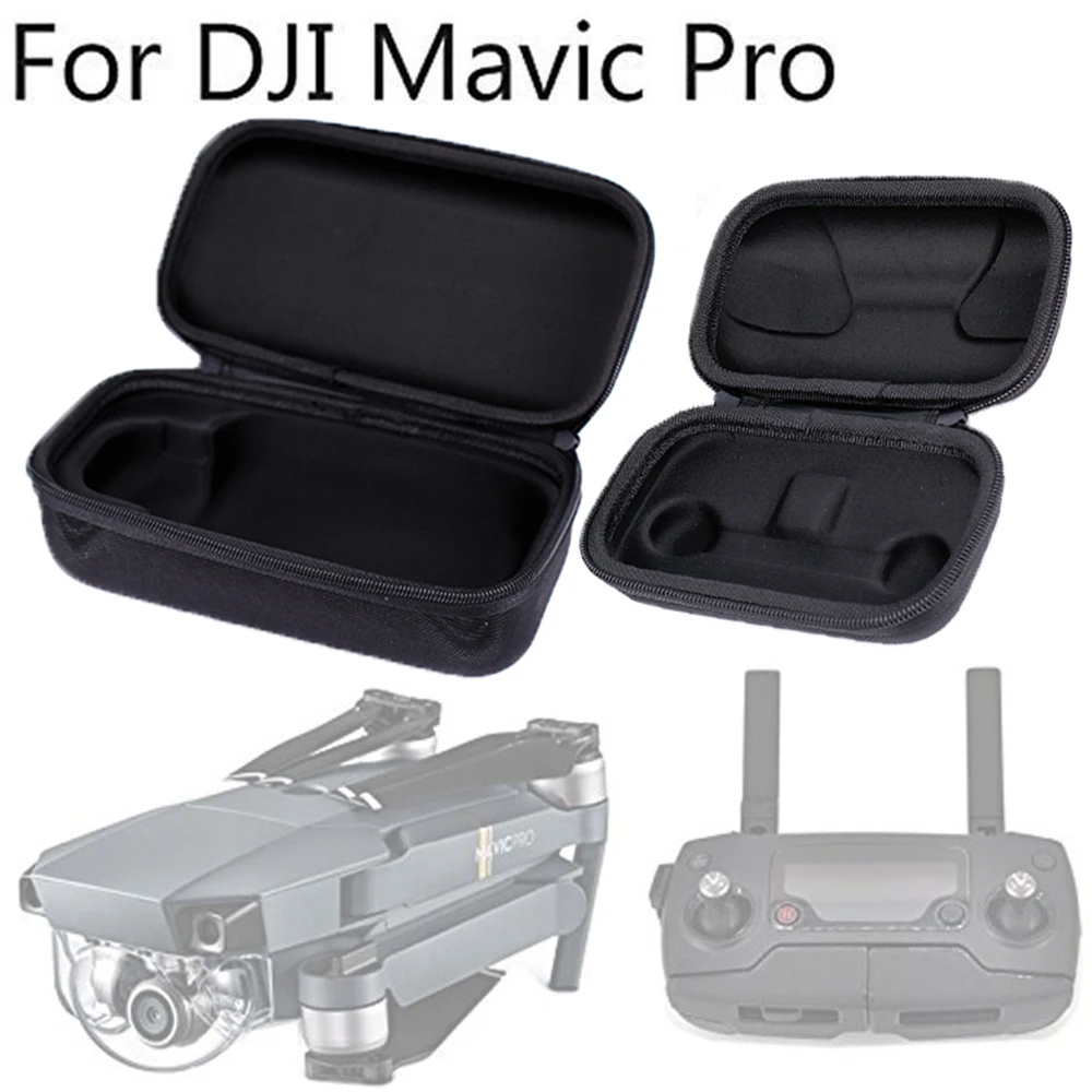 

For DJI Mavic Pro EVA Portable Hardshell Transmitter Controller Storage Box + Drone Body Housing Bag Protective Case For DJI