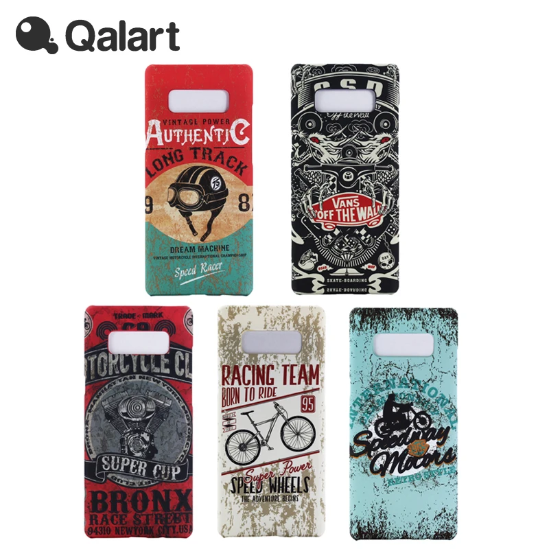 QALART Vintage Retro Old School Sports Vans Luminous Glow in the Dark Case Cover Shell Coque for Samsung Galaxy Note 8 Note8 | Мобильные