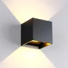 Free Shipping Up And Down Waterproof IP65 Cube 12W LED Wall Lamp Aluminum Adjustable Decoration Wall Mounted Garden Porch Light ► Photo 3/6