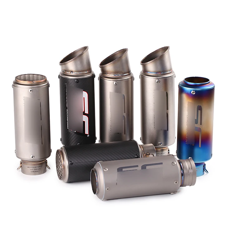 

Motorcycle Universal Tip Exhaust Muffler with Removable DB Killer Silencer Baffler Pipe Slip on 51mm 60.5mm Dirt Bike ATV