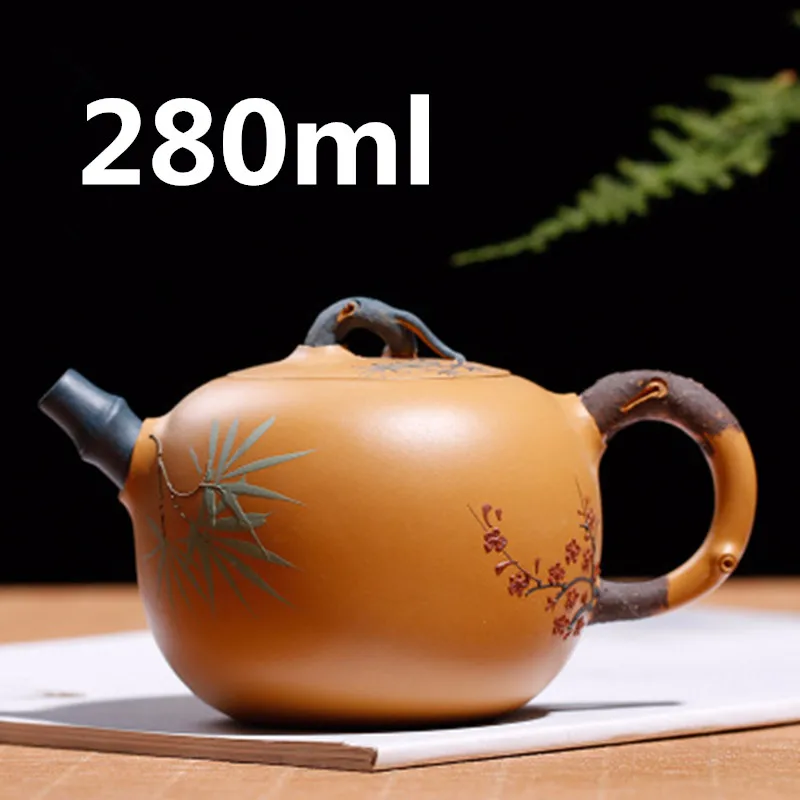 

Chinese Porcelain Teapots Yixing Teapot Gongfu Tea Set Zisha Tea Pot 280ml New Arrived High Quality With Gift Box Safe Packaging