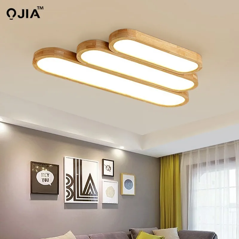  Remote control Ceiling Lights Wooden decorative ceiling lamps panels For Living Room Bedroom lamp d - 33024830898