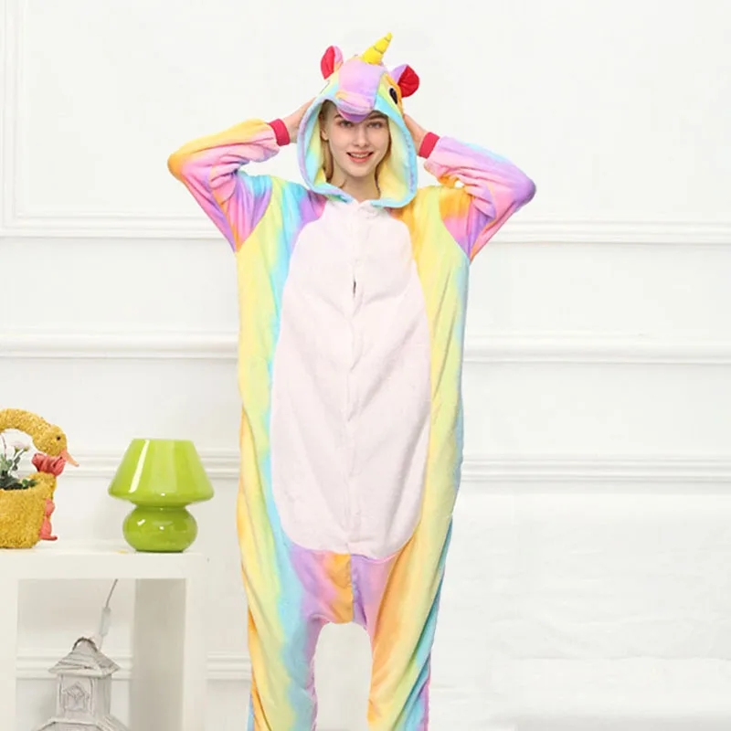 Kid Adult Women Kigurumi Unicorn Costume Fancy Animal Anime Cosplay Onepiece Child Boy Girl Baby Jumpsuit