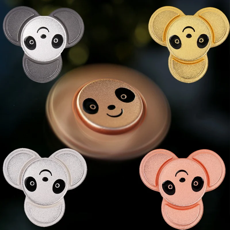 4 Colours Finger Spinner Panda Rotating Fidget Hand Spinner ADHD Autism Fingertips Fingers Gyro Reduce Stress Gift Toys 4 Colours Finger Spinner Panda Rotating Fidget Hand Spinner ADHD Autism Fingertips Fingers Gyro Reduce Stress Gift Toys