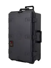 waterproof tool case trolley shipping case 736*457*266mm deposit box Impact Plastic toolbox camera case equipment box with Foma