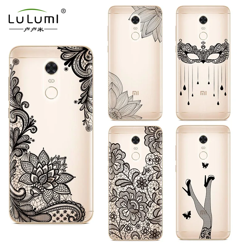 

Case for Xiaomi mi 5X 6X Redmi 5 Plus Note 4X 5 Pro mi A1 A2 phone case Sexy lace TPU Soft Silicone Back Cover